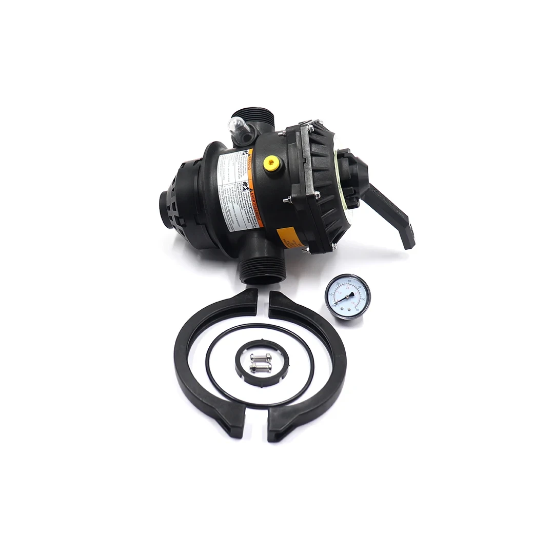 5-Pc Pool Multiport Valve Replacement Set – Compatible With Hayward SPX0710XBA17, S210S, S244S | Includes Gauge, Gaskets & Handle