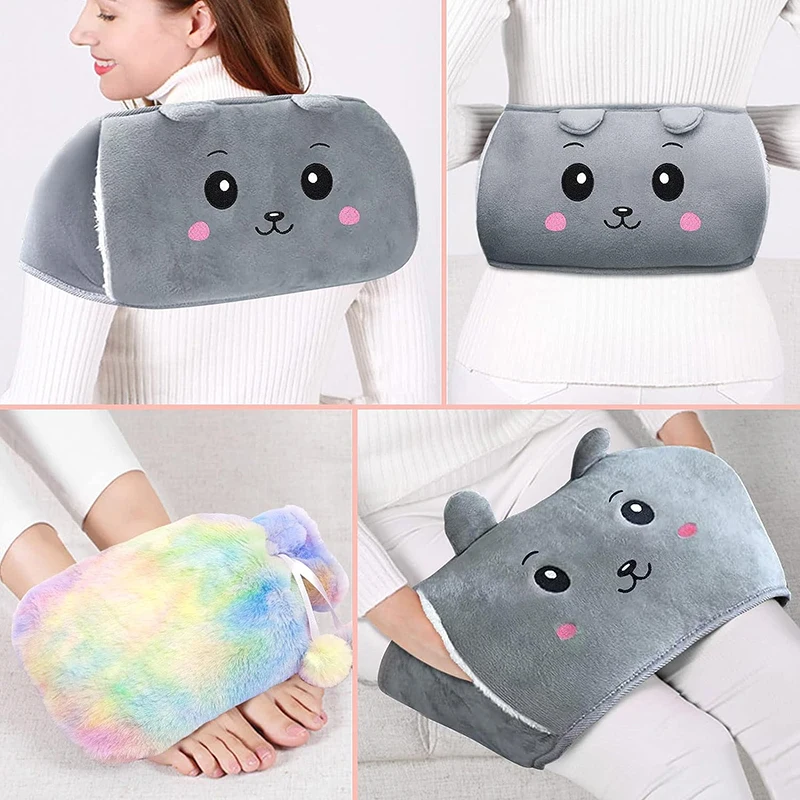 hot sale thickened water injection pvc hot water bag belt wholesale wearable hot water bottle keep warm