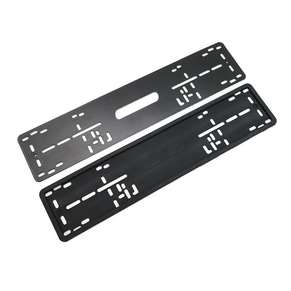 EU Black License Plate Frame 52.5 X 11.5 cm Magnet Car License Plate Frame Holder