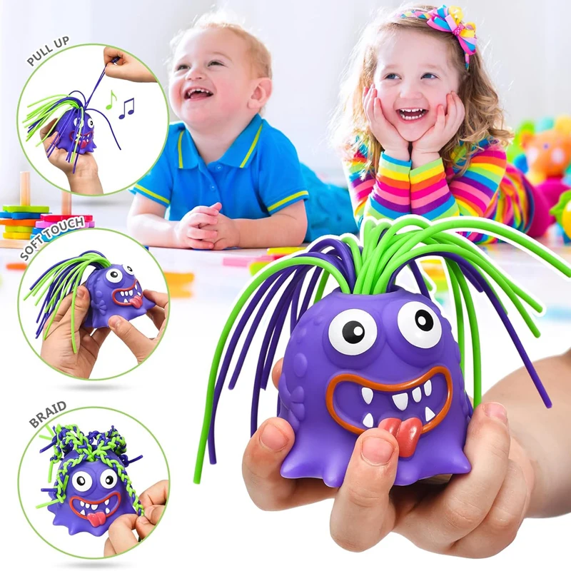 Educational Decompression Toys Novelty Funny Pull Its Hair Screaming Pals Monster Relieve Their Stress Vent New