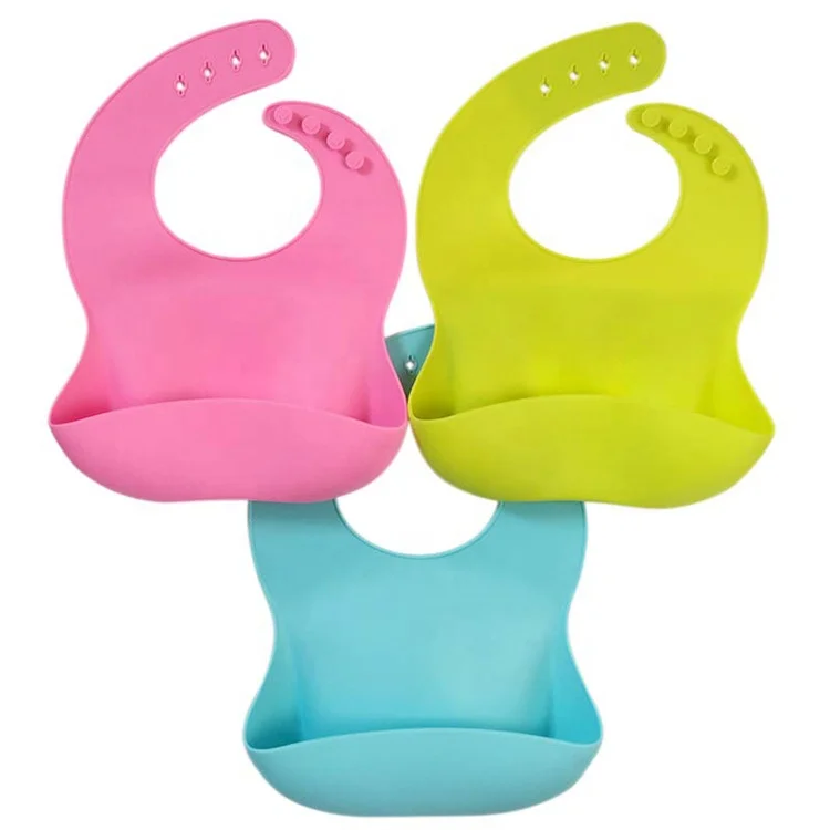 Водонепроницаемый силиконовый нагрудник для младенцев и малышей, моющийся, мягкий, складной, портативный