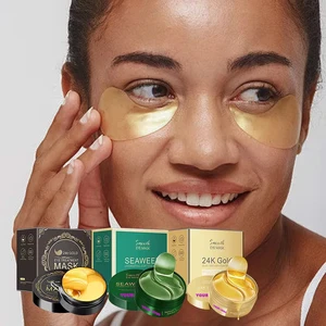 Deep Hydration 24K Gold Foil & Hyaluronic Acid Eye Mask Moisturizing & Brightening for Radiant Eye Contour