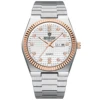 Rose Gold Silver - White