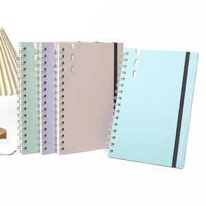 2026 A4 A5 High Quality PP Cover color notebook Classmate PP Spiral Notebooks with Elastic Band
