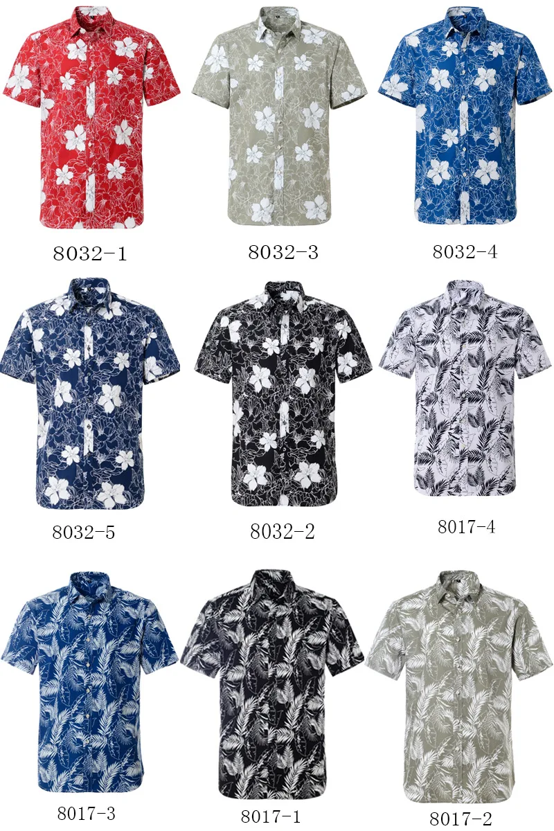 HAOTAGS Mens Hawaiian Shirts Short Sleeve Graphic Print Casual