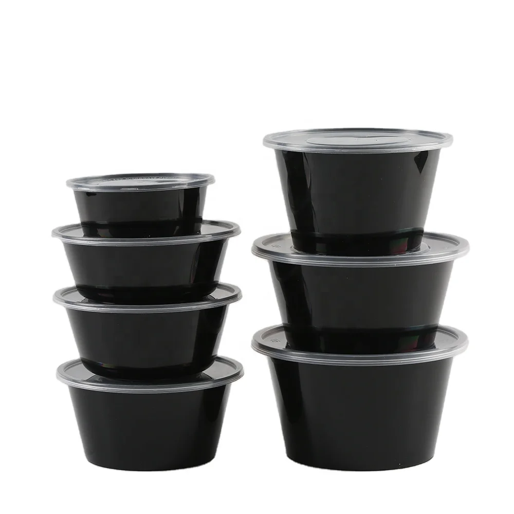 Round Fast Food Container Disposable Food Containers Wholesale Packaging Box with Lids for Restaurant Food Packaging Box
