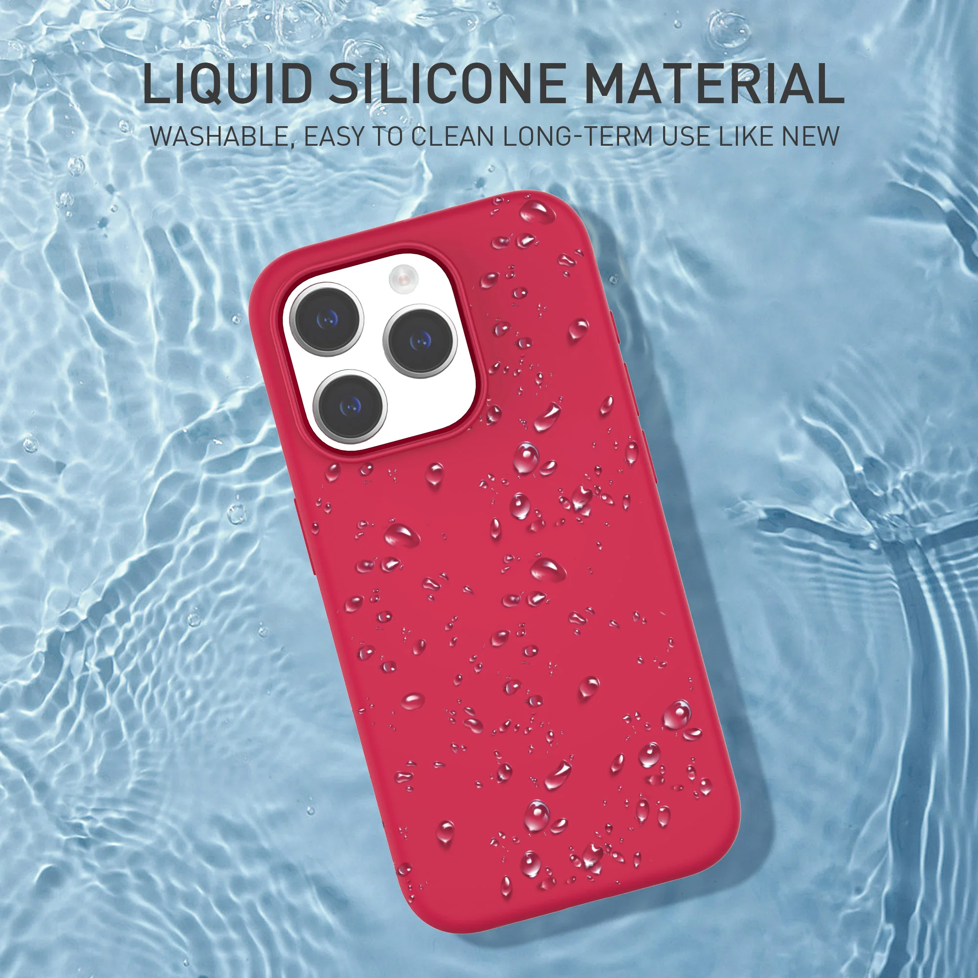 New Magnetic Liquid Silicone Phone Case Shockproof For Iphone 15 Series ...