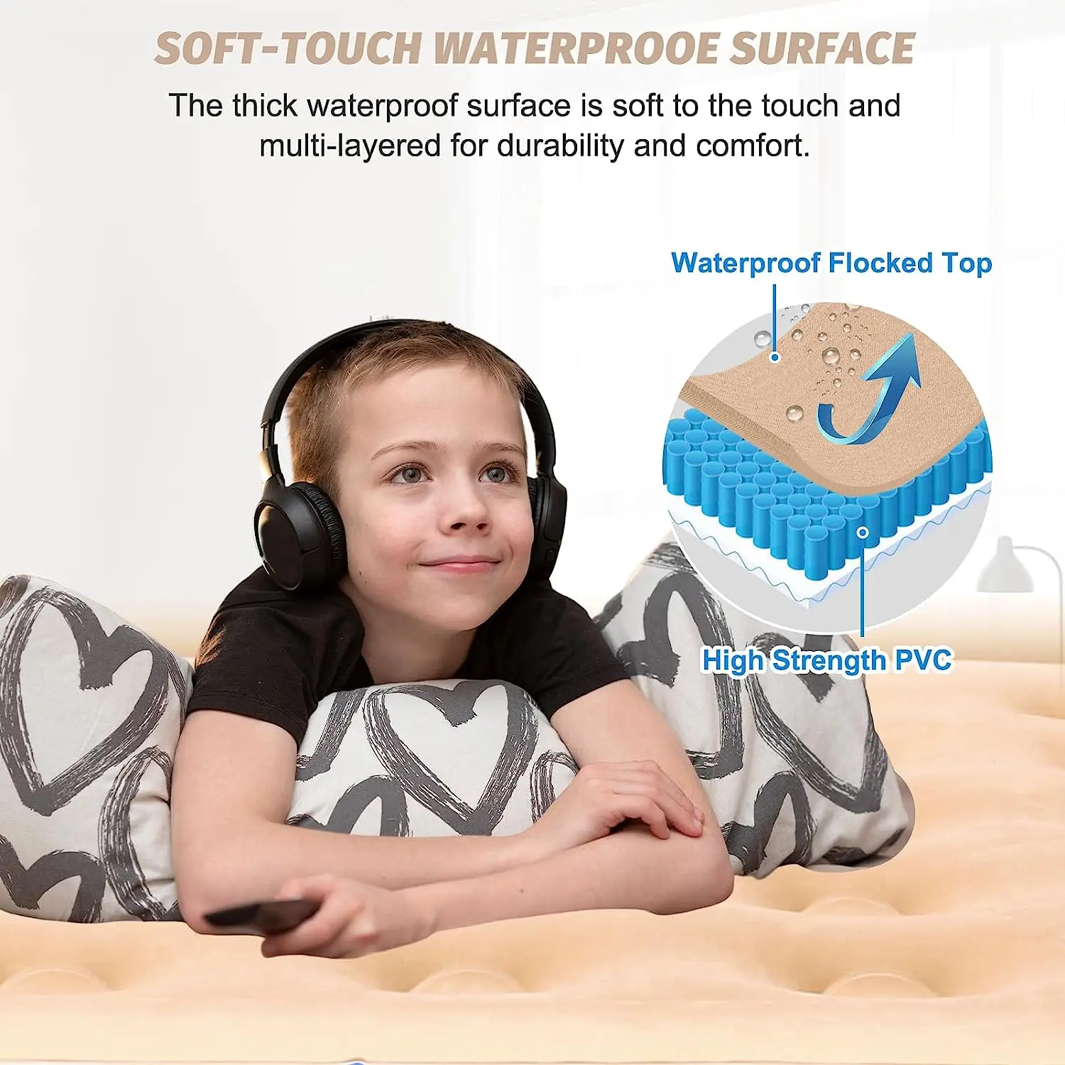 Builtin Pump Air Mattress Camping Mattress Custom Size Inflatable Folding Inflatable Bed Series