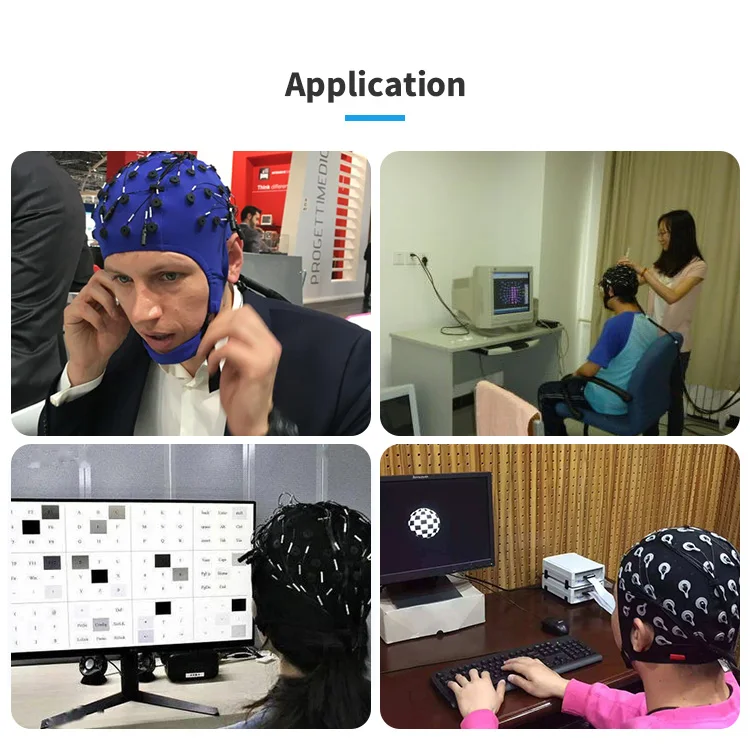 High Density Eeg Caps With Sintered Agagcl Coated Gold Eeg Electrodes