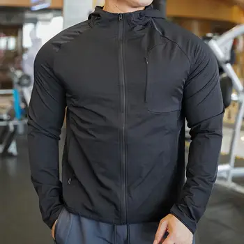 Wholesale sport jacket for men running training athletic gym sports jacket men