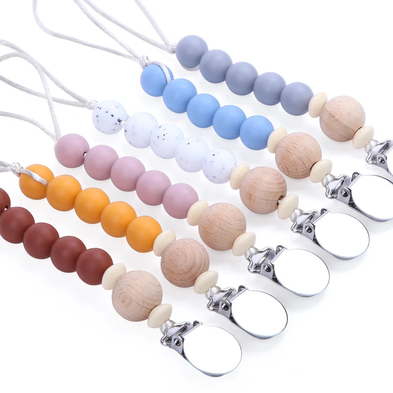 Baby Product Silicone Pacifier Teething Clip Silicone Baby Teether Clip