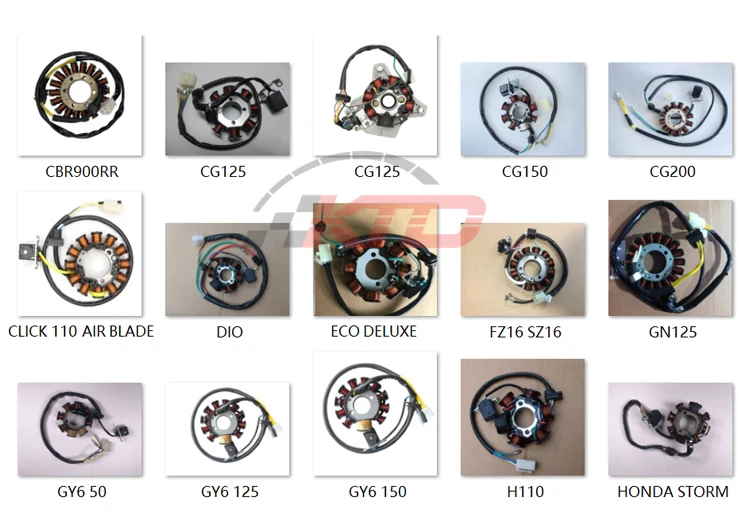 Tricycle 3 Three Wheel Rickshaw Motorcycle BAJAJ TVS KING Magneto Stator Coil Assembly