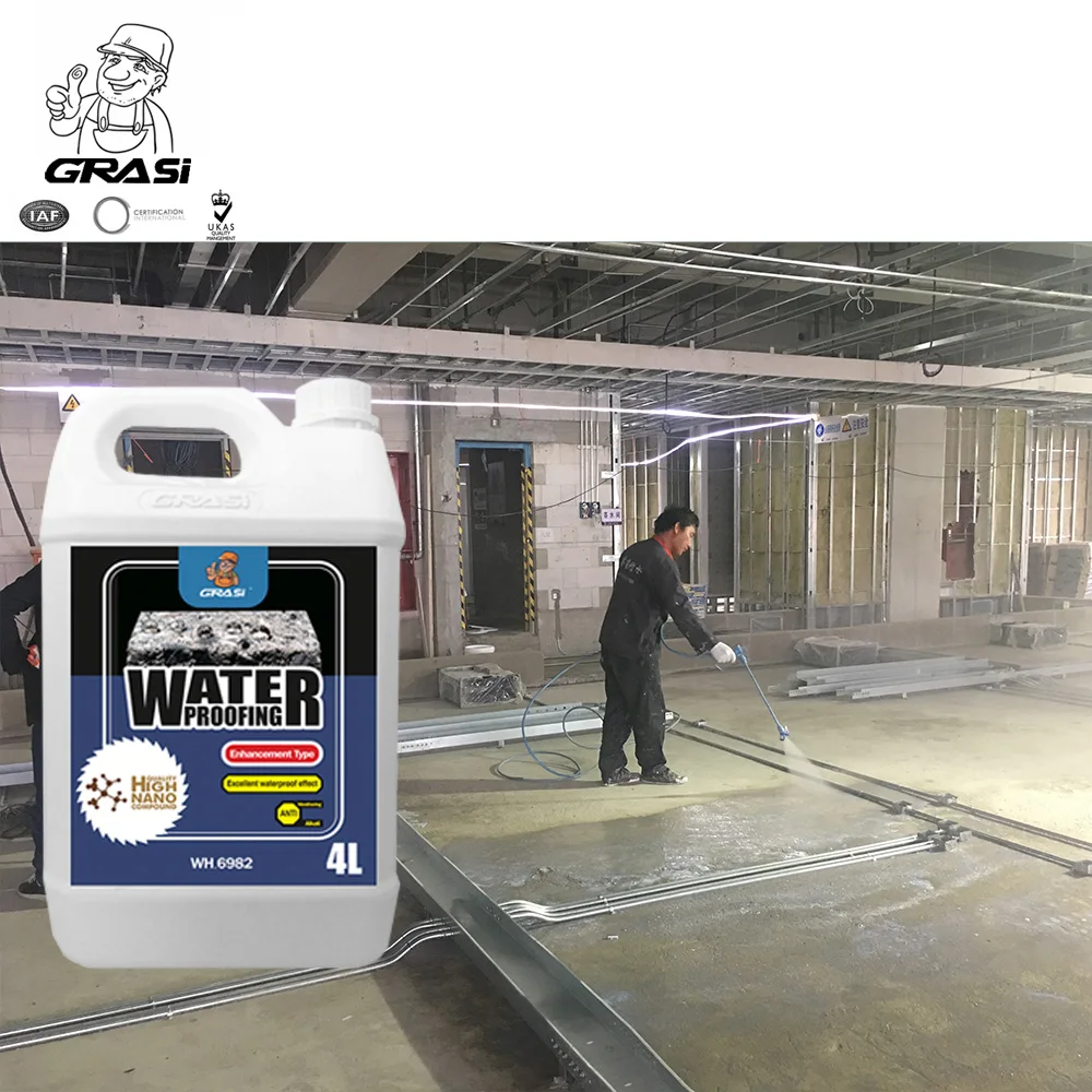 WH6982 Microcement Resin Coating Building Grasi Nano Technology Concrete Polymer Waterproofing Siloxane Impregnant