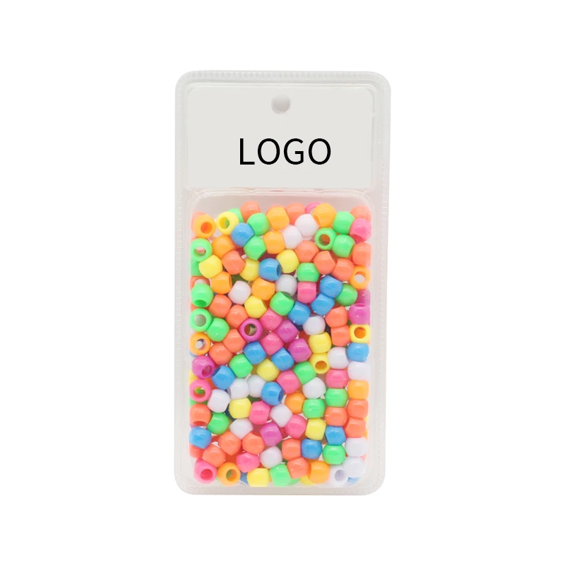 Настраиваемые разноцветные пластиковые бусы для волос