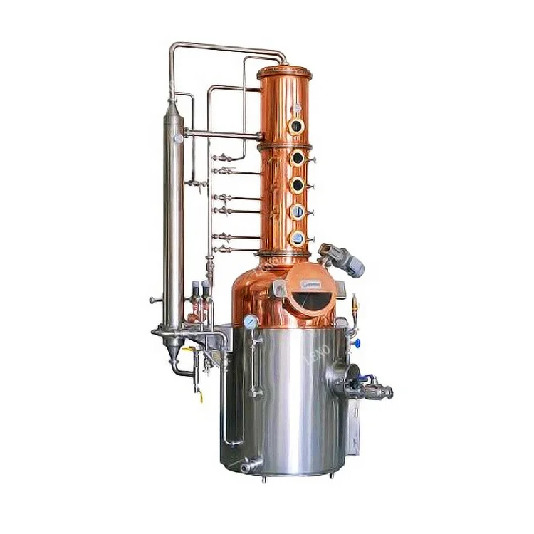 Electric Pilot Still Copper Column Distilling Alcohol Distiller Bootleg Distilling Vodka Equipment
