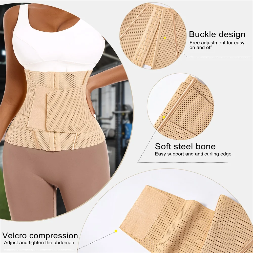 Hot Sale Women Lady Slim Body Waist Cinchers Shapewear Belt Tummy Control Wrap Corset Waist Trainer Shaper for Women