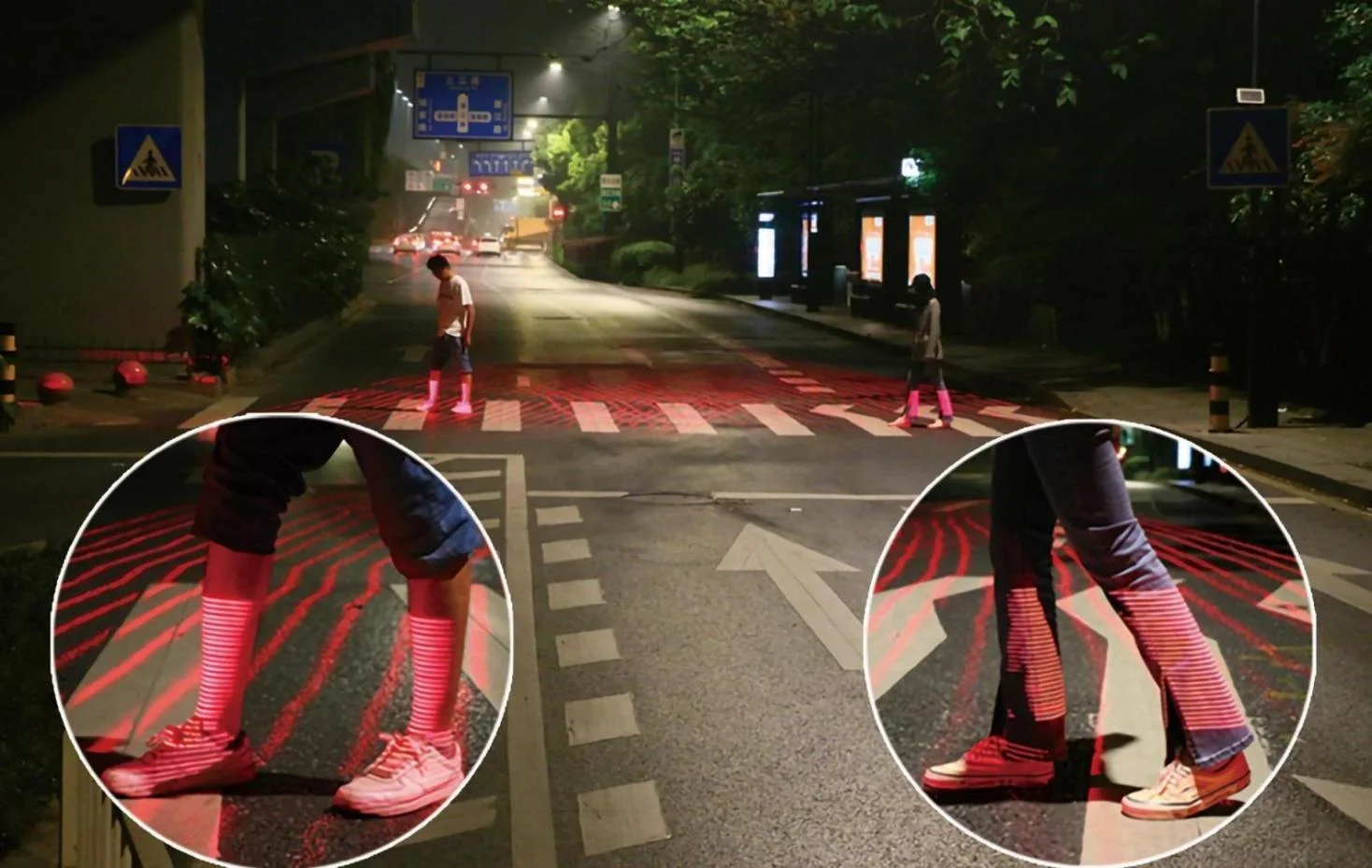 LED Smart Crosswalk Pedestrian Alert System Solution
