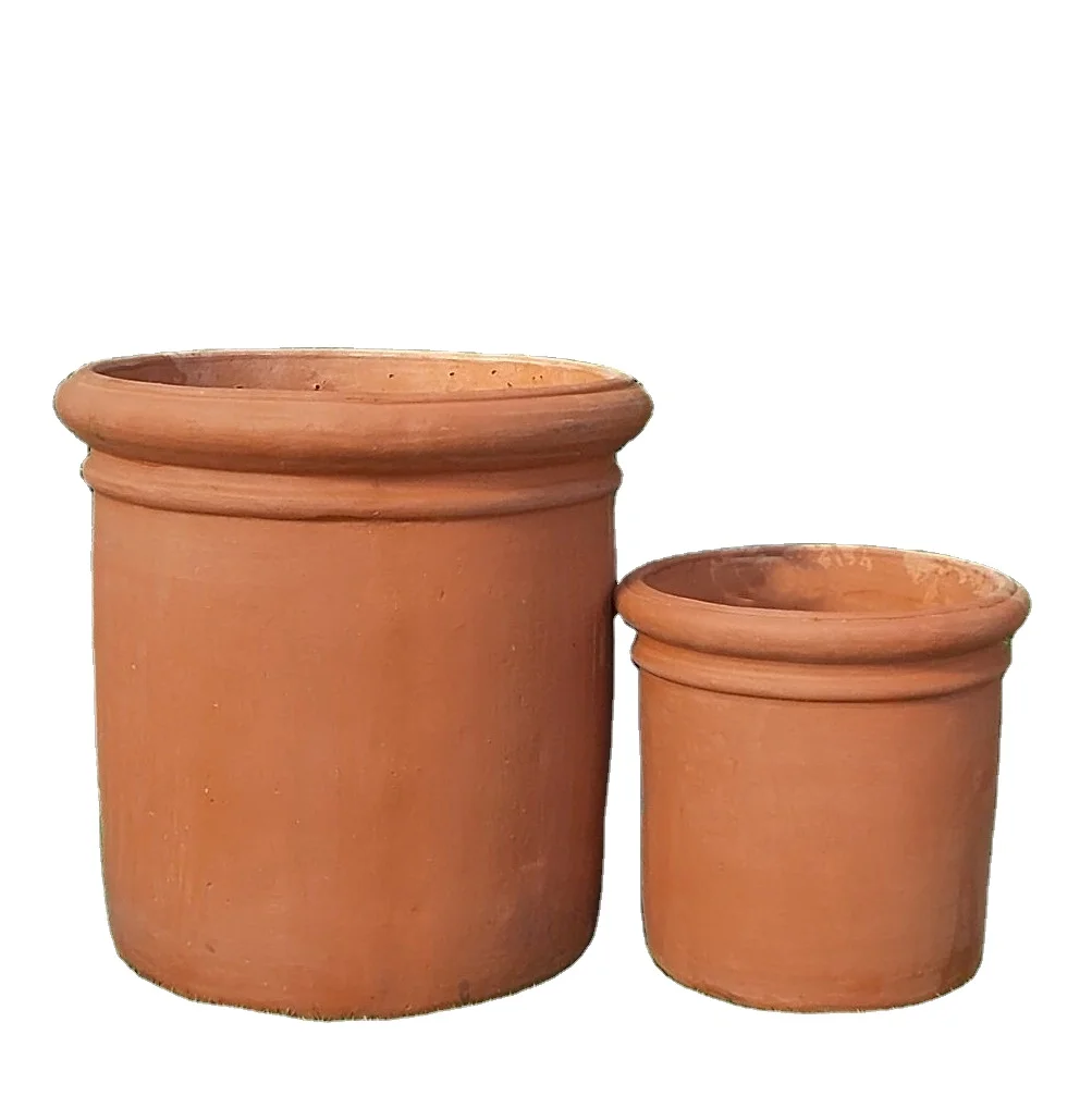 European Style Frost-Proof Large Terracotta Pot Ceramic Flower Pot Pottery Planter Outdoor Garden Nursery Decorations Design