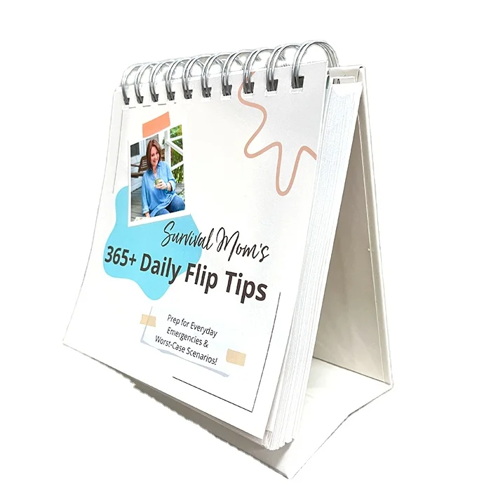 Custom Undated Perpetual Office Desk Calendar Motivational Inspirational Daily Flip Quotes With Use for Table Clock Photo Frame