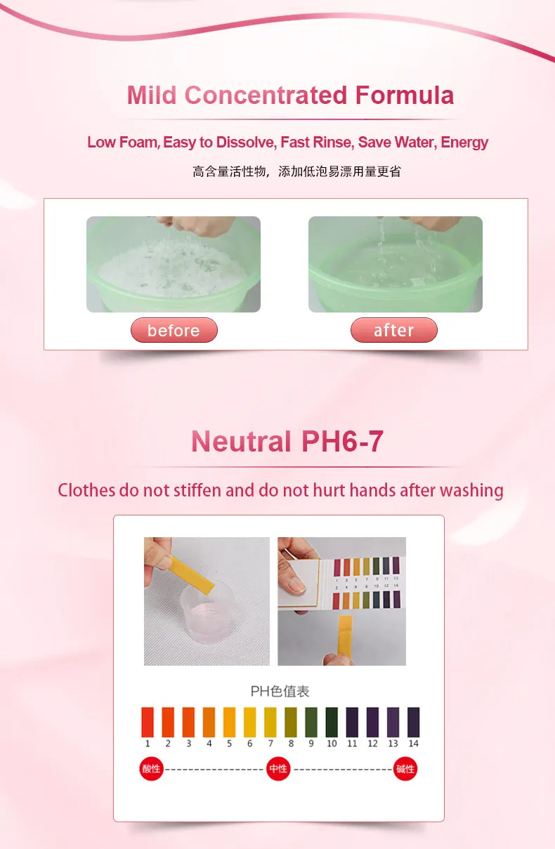 Environmental friendly Mild and Brightening Clothing household cleaning products laundry detergent liquid concentration supplier