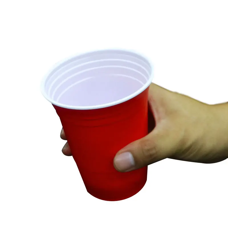 Pafu Party Cups For Beer And Soda Living Reusable Red Plastic Cups