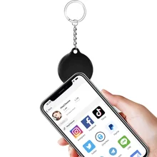 NFC Social Media Keychain for HeyCheese App  Epoxy Keychain Sticker Tags