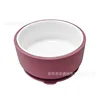 Deep pink ceramic round bowl