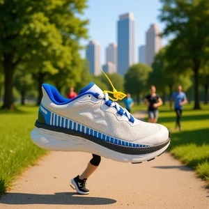 Summer Trend Breathable Mesh Men's and Women's Sports Shoes, Men's Thick-soled Running Shoes