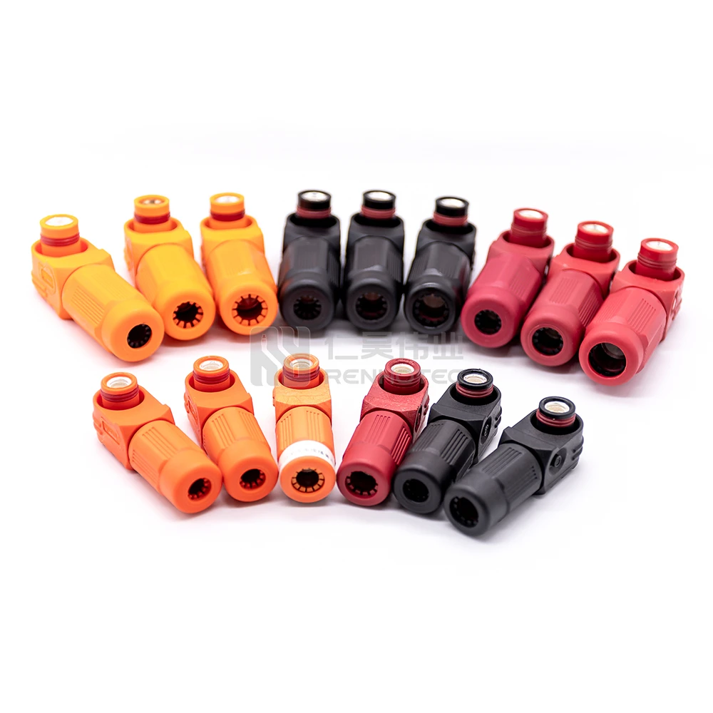 Connecteurs De Batterie M8 200A - Lot De 2 - Étanches IP67, Rotation 360° - Pour Stockage Énergie, Véhicules Électriques