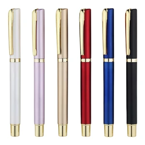 Premium Quality Custom Logo Gel Ink Pens Promotional Welcome Gifts for Business Office & School Use Silk Screen Printing