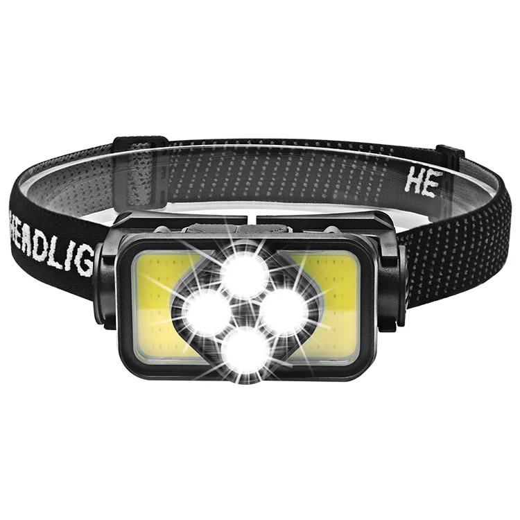 Boruit K363 Led Headlamp Type-c Rechargeable Headlight Ipx4 Rechargeable Head Torch With Motion Sensor