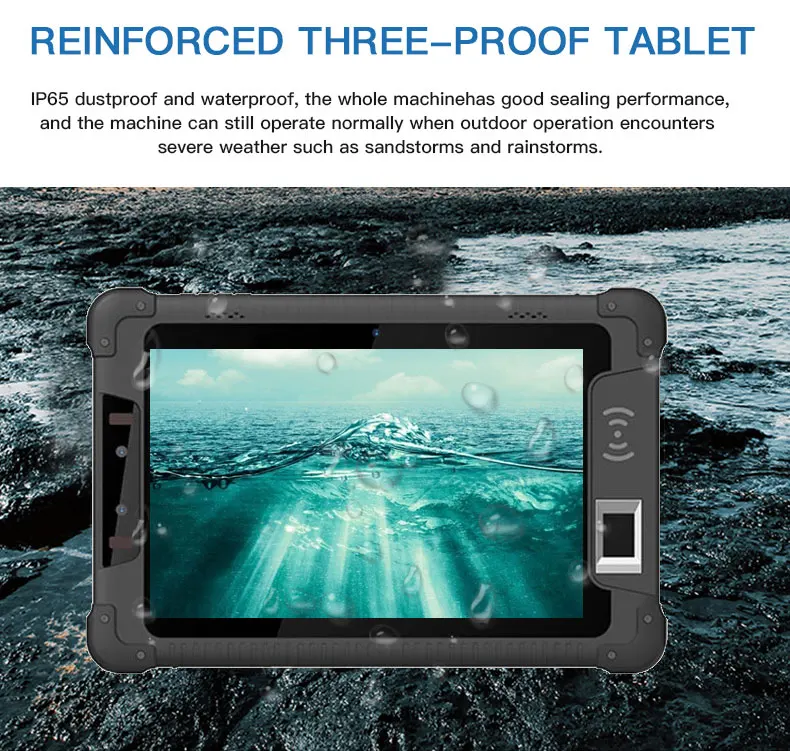 8 Inch Industrial Tablet PC - IP68 Waterproof Rugged Device