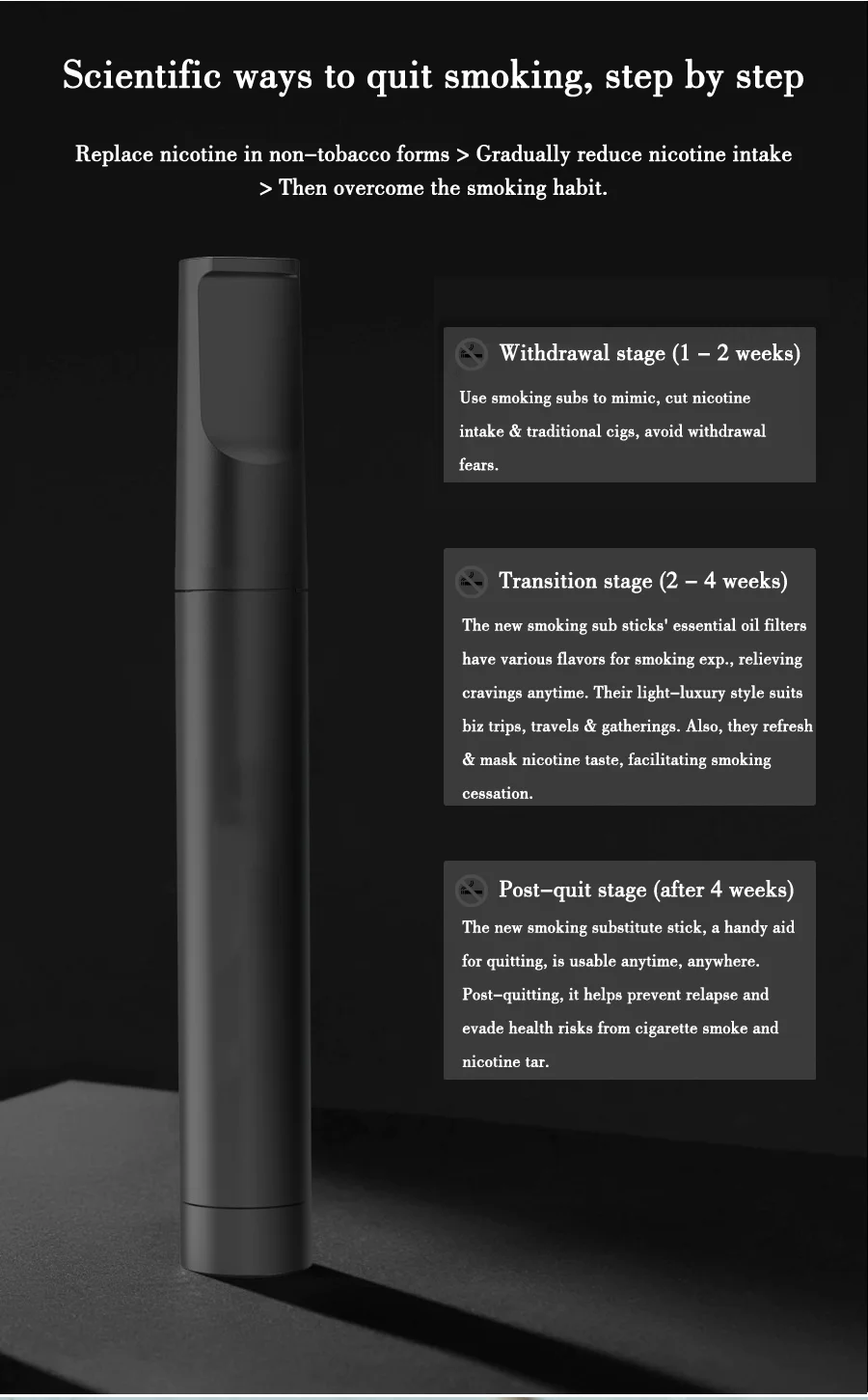 Custom 700puffs Flavored air Quit Smoking Stick Products Smokeless Inhaler  with Cores
