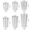 175ml hammered-effect cup-fashionable silver