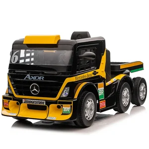 Newest Ride on Lorry Car With Trailer Kids Ride on 12v 24v Electric Truck Plastic Baby Ride on Tractor Remote Control