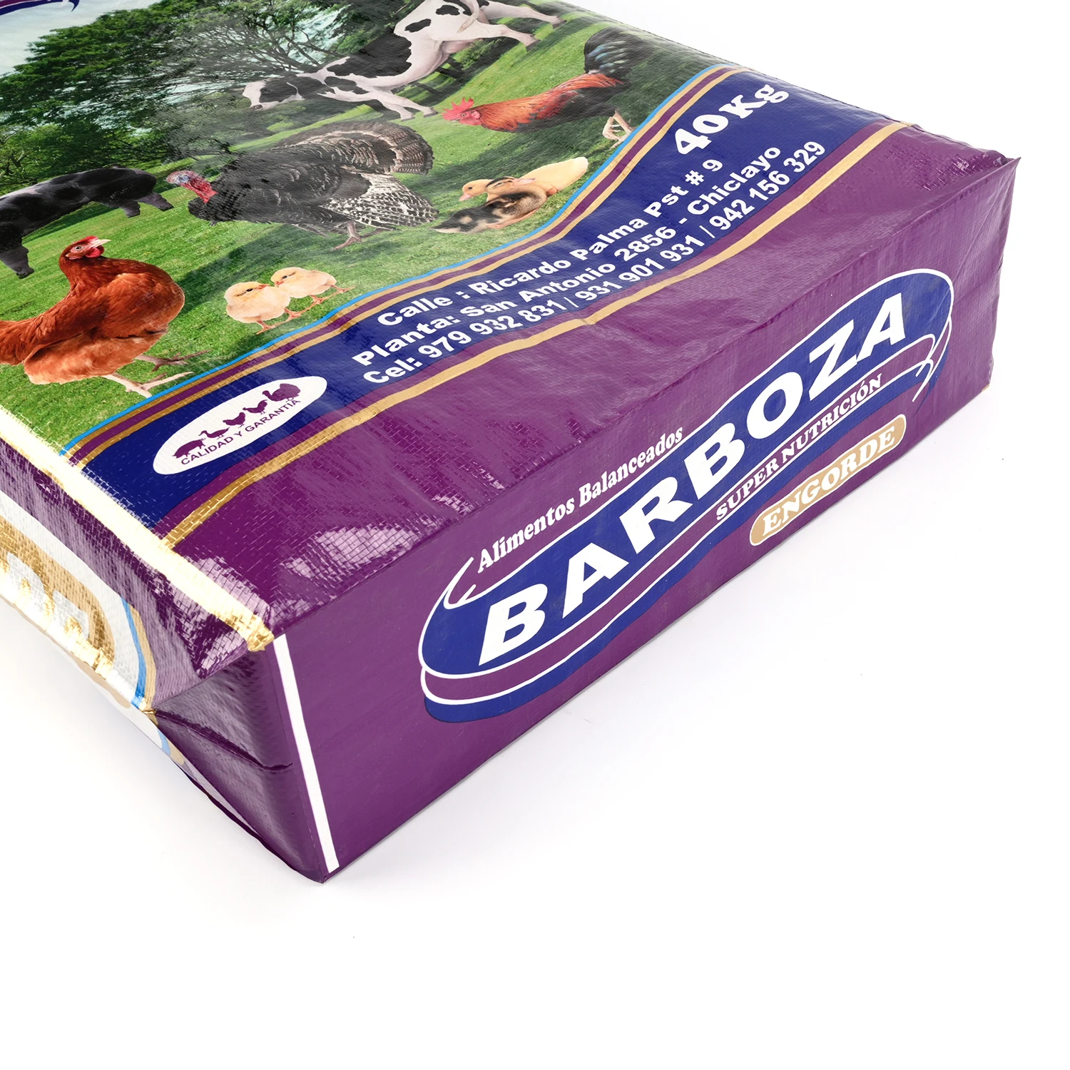 Wholesale Custom Print PP Woven Bags Tear Resistant Moisture-proof BOPP Film Lamination 20kg 25kg 50kg Feed Packing Bag