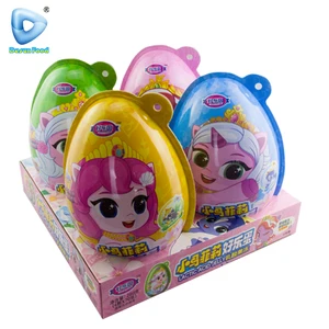 Hot Selling Cheap Funny Surprise Egg Toy Candy With Fruit Jelly Cup