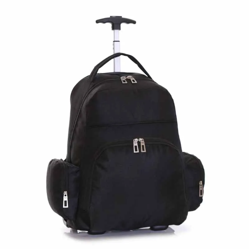 Wheeled Back Pack Suitcase Rolling Computer Bag Men's Travel Laptop