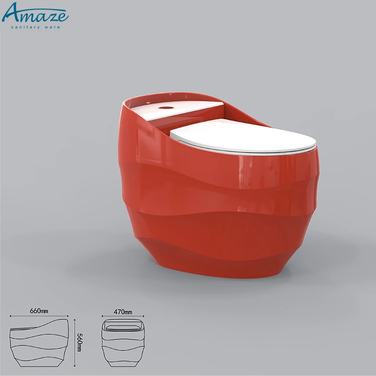 High quality modern inodoro color egg shape water closet ceramic sanitary ware bathroom wc one piece toilet manufacture