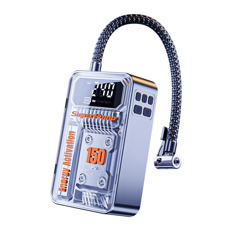 Wireless Car Air Compressor 150PSI Emergency Portable Electric Tyre Inflator Pump - view 5