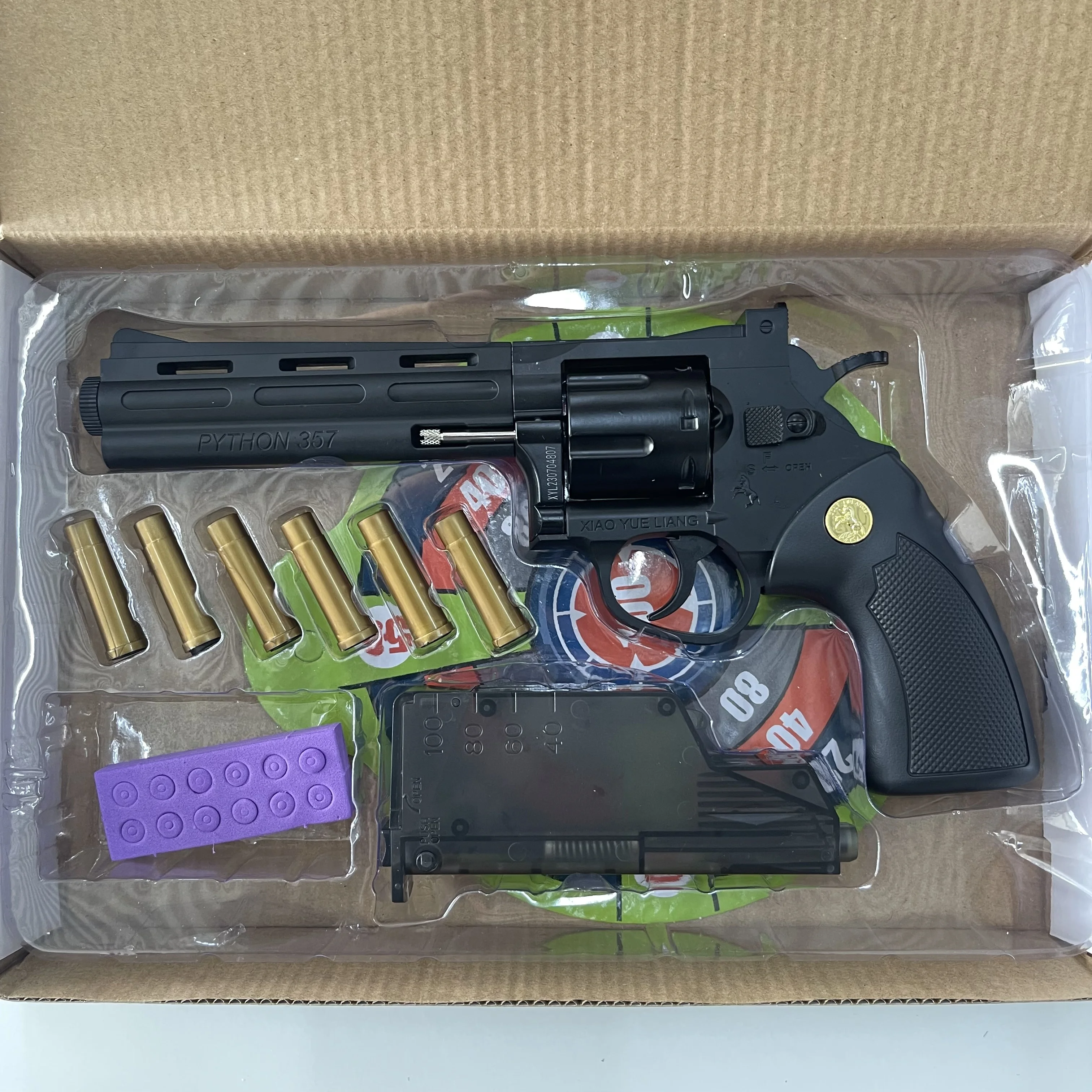 Metal Zp5 Revolver Shell Ejecting Soft Bullet Pistol Gun Toy Alloy ...