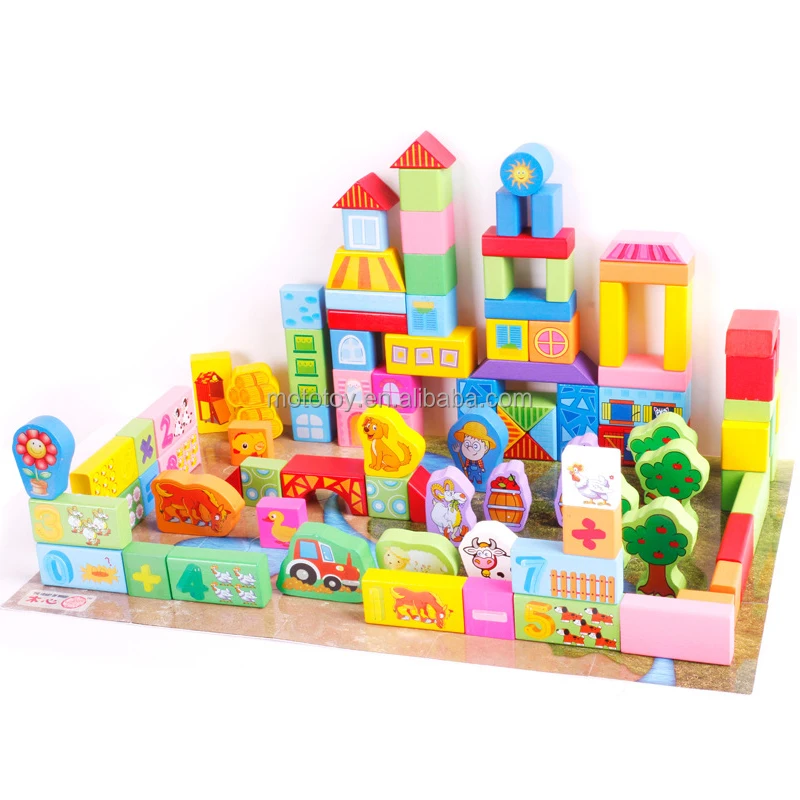 Children's Early Education Combination Learning Building Blocks Animal
