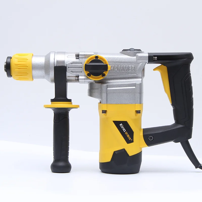 H6-28T Yellow High Power Heavy Duty Jackhammer Industrial Concrete Breakers  28mm SDS Rotary Electric Demolition Hammer Drill