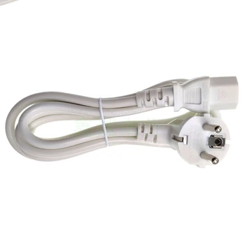 white CE certified white European regulation three plug to C13 AC power cable HO5VV-F French to C13  plug cable