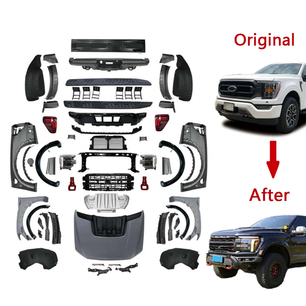 KEBEL Premium Quality Body Kit za Ford F-150 2021-2025 Nadogradnja na Ford F-150 Raptor 2024 OEM stil Auto dijelovi karoserije