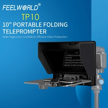 FEELWORLD TP10 Pro Foldable 10" Teleprompter Kit with Remote Control - Factory Direct OEM/ODM Customizable DSLR Teleprompter detail image