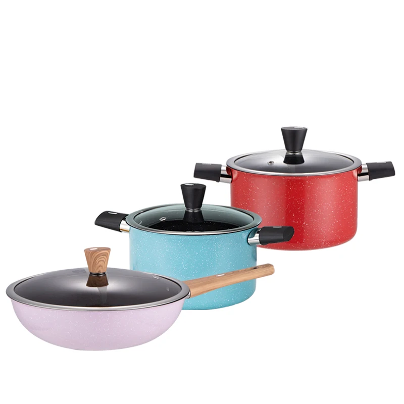 Happycooking Stainless Steel Cook Pan Set Top Fashion Kitchen Pots Non-Stick La Sera & Kazan Cookware