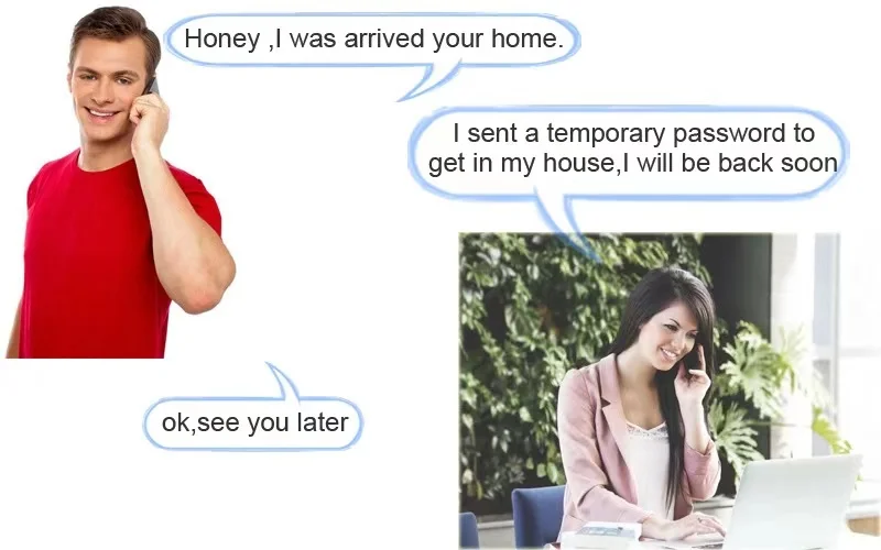 Grade C Lock Cylinder Smart Door Lock with 2 Years Warranty and 30-90mm Door Thickness