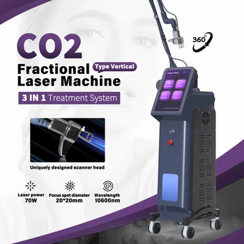 2024 New 100W Fractional CO2 Laser Beauty Machine Suppliers 10600nm Professional Skin Resurfacing CO2 Fractional Laser Machine