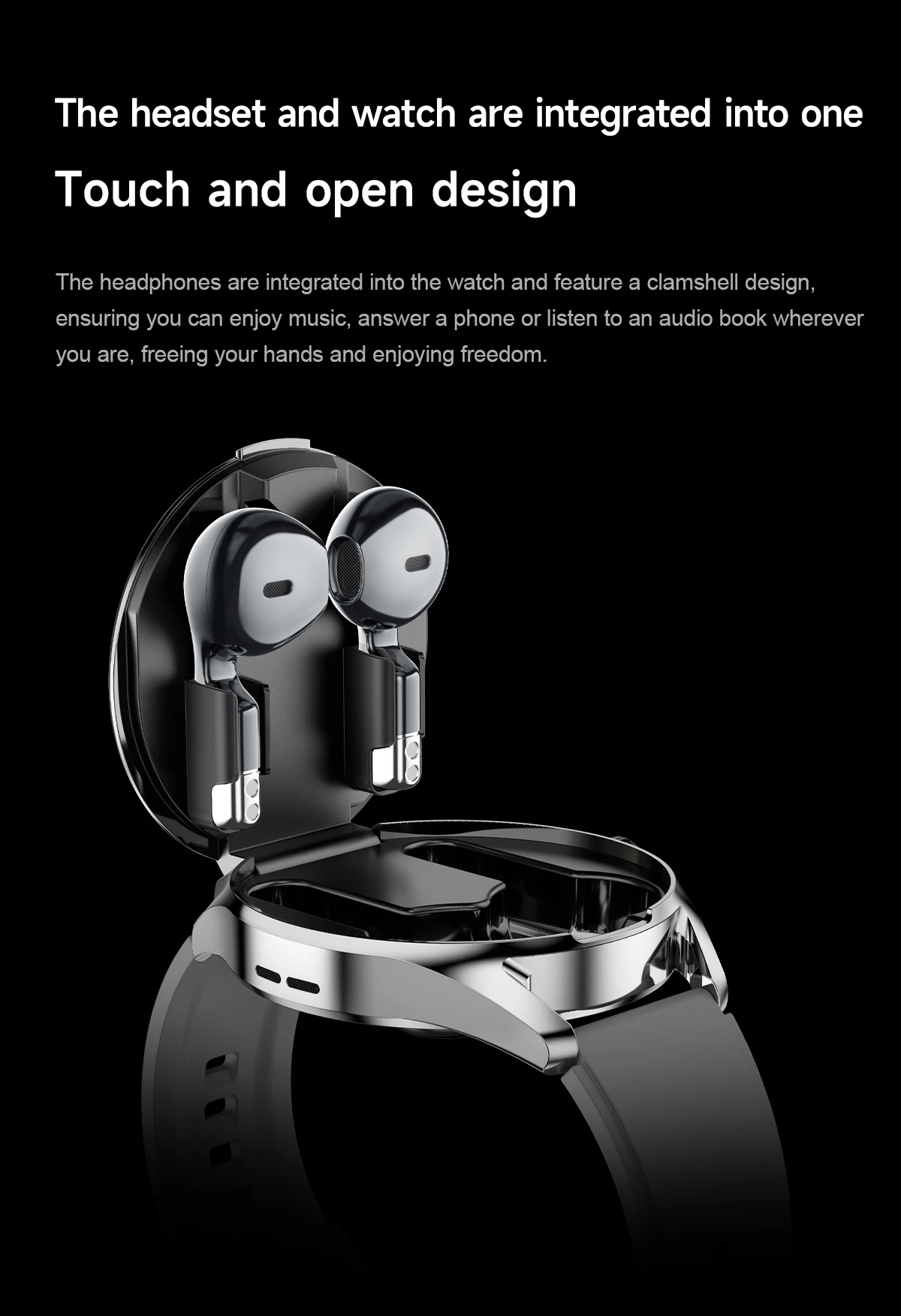 2 in 1 Smartwatch with TWS Earphones 1.46-Inch BT Call Heart Rate Sleep Tracker Voice Assistant Music Playback Smart Watch 2025